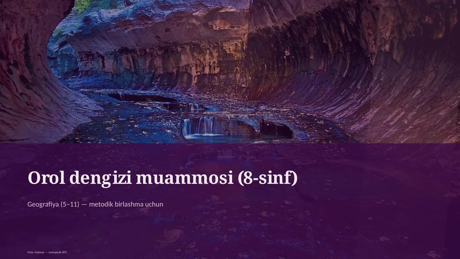 Orol dengizi muammosi (8-sinf)