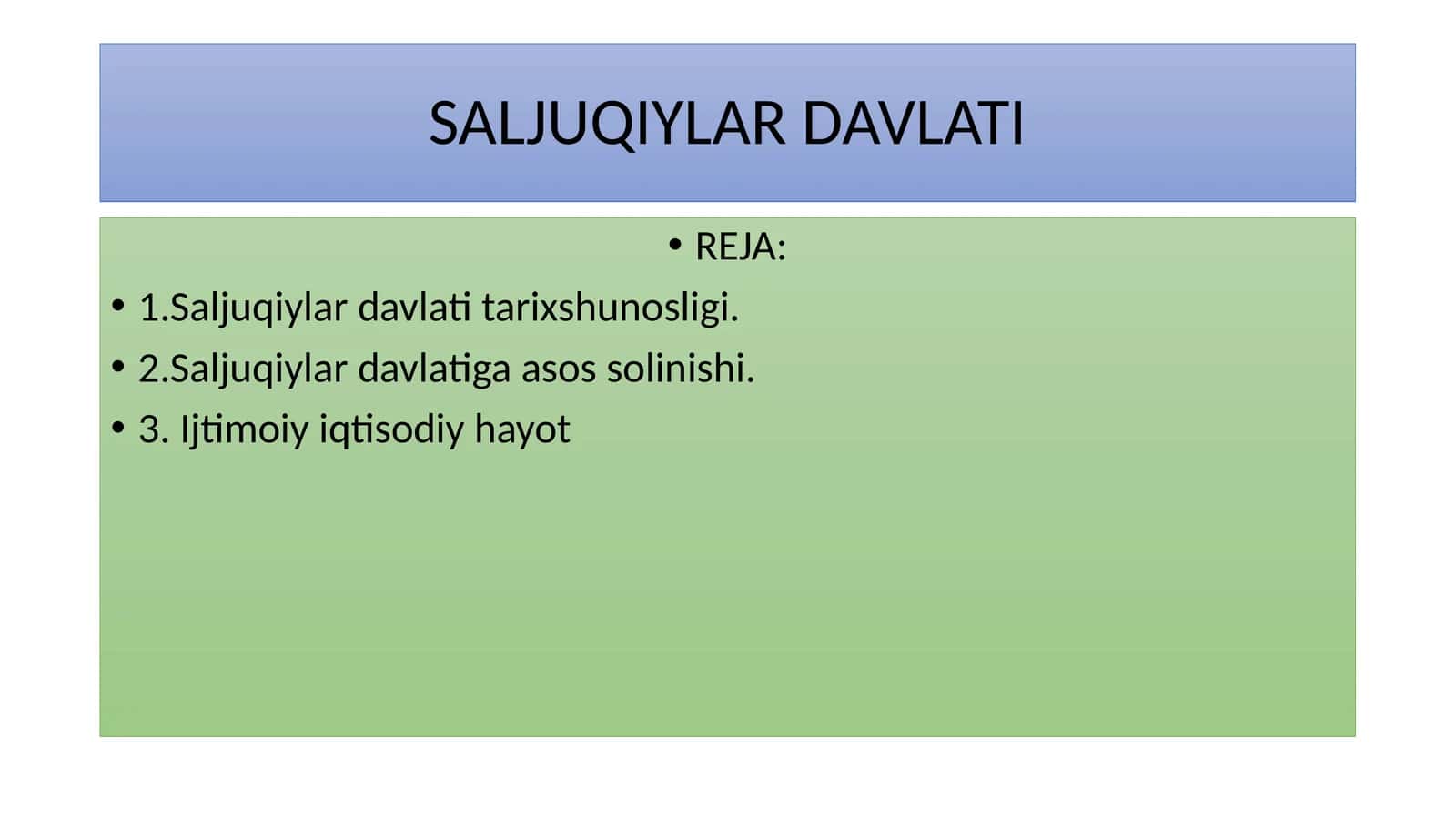 SALJUQIYLAR DAVLATI