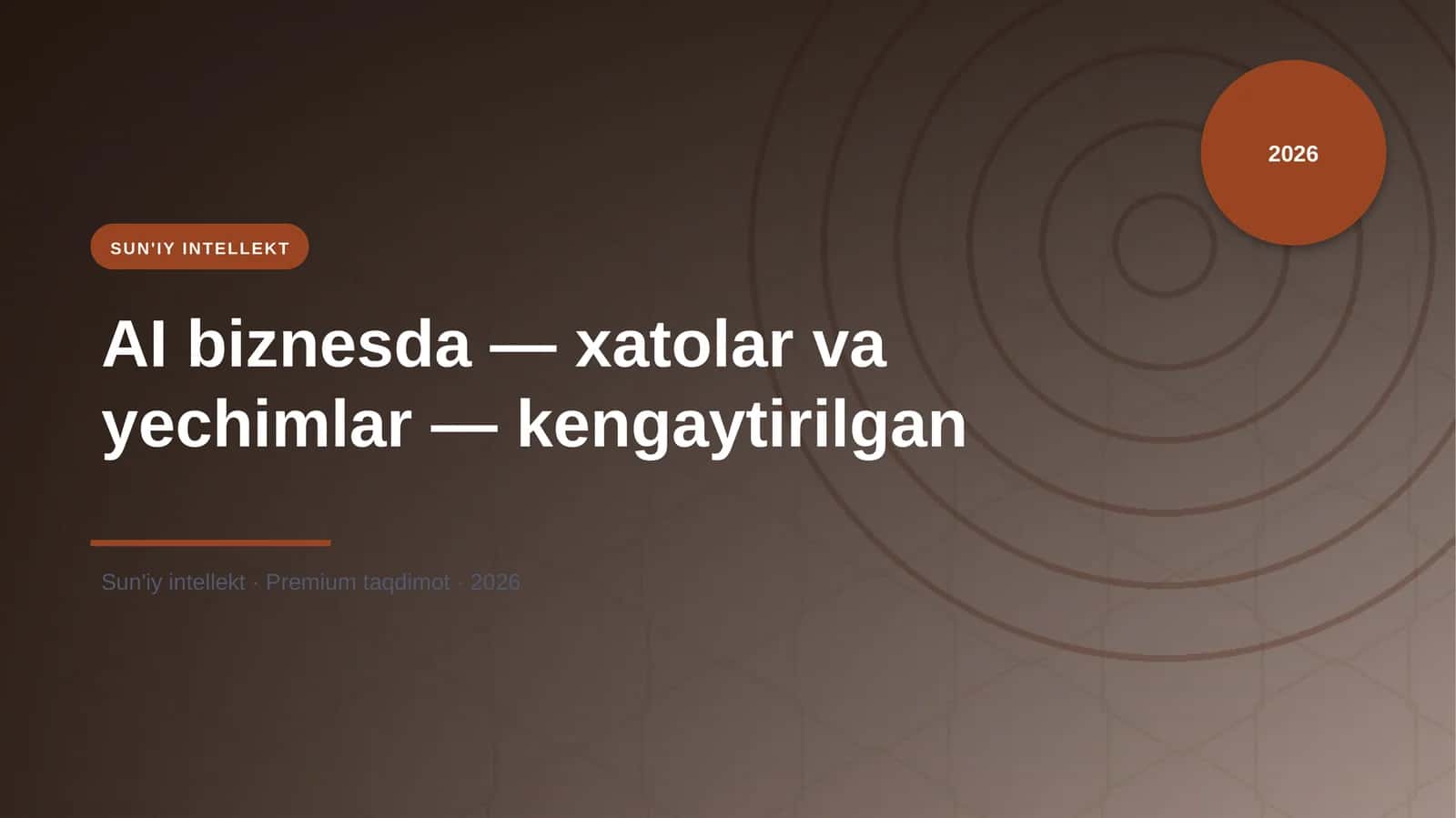 Sun'IY INTELLEKT