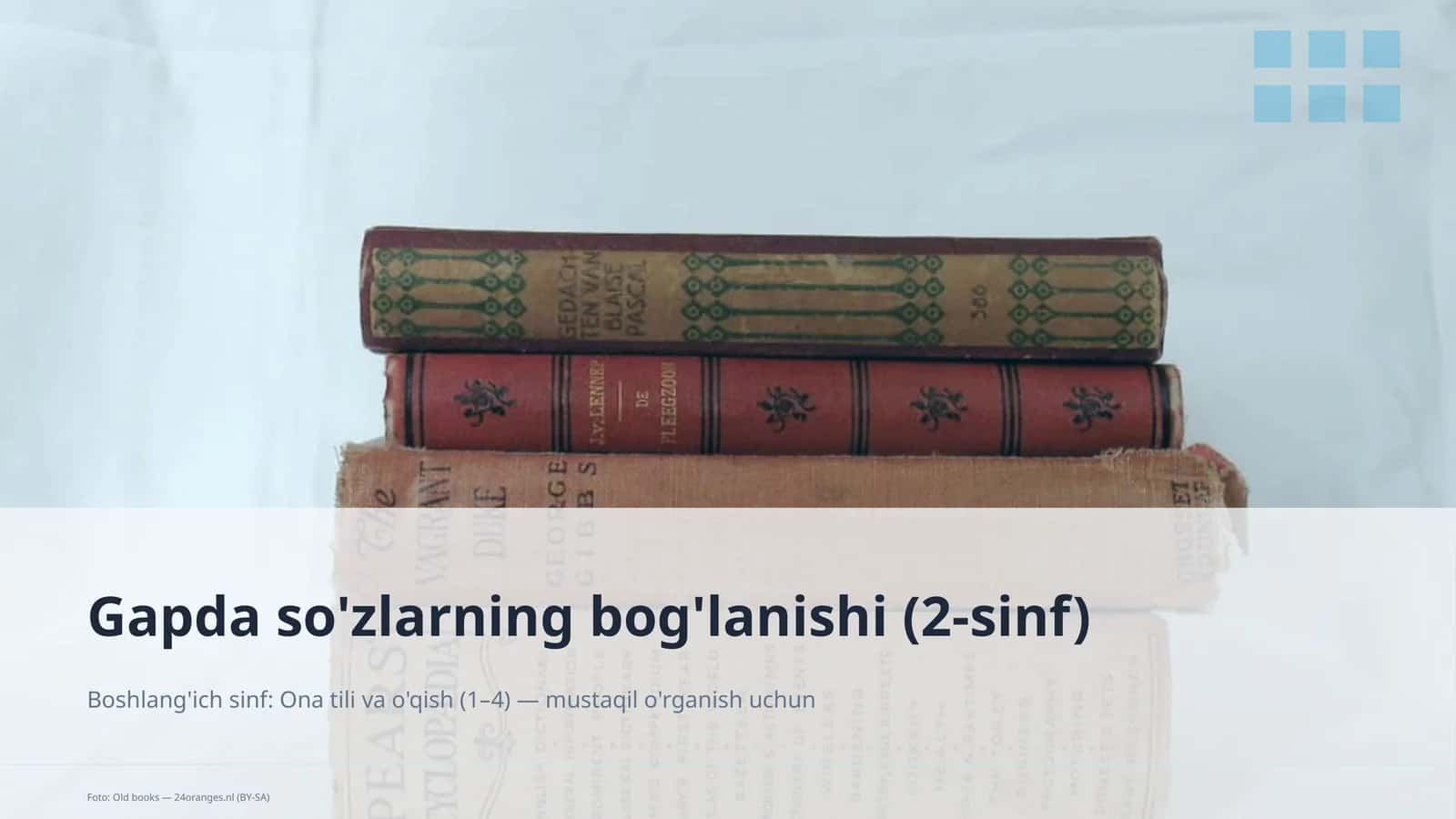 Gapda so'zlarning bog'lanishi (2-sinf)