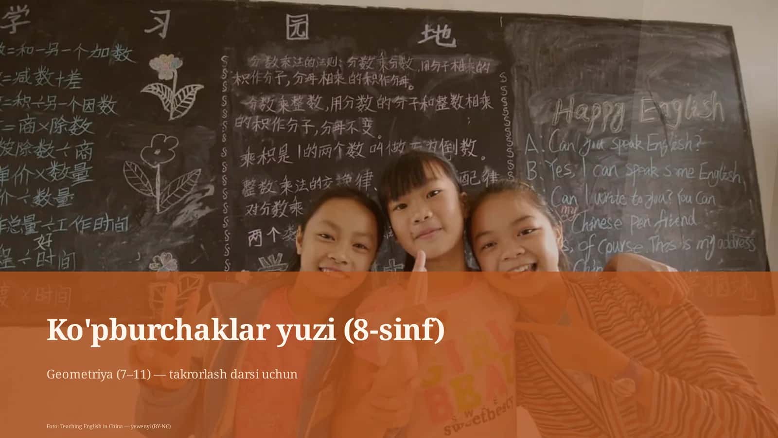 Ko'pburchaklar yuzi (8-sinf)