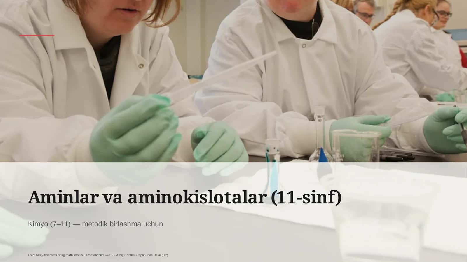 Aminlar va aminokislotalar (11-sinf)