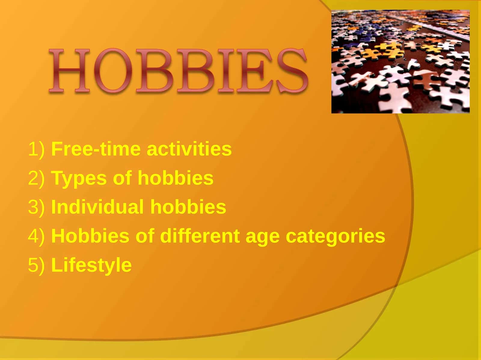 Free-time activities
