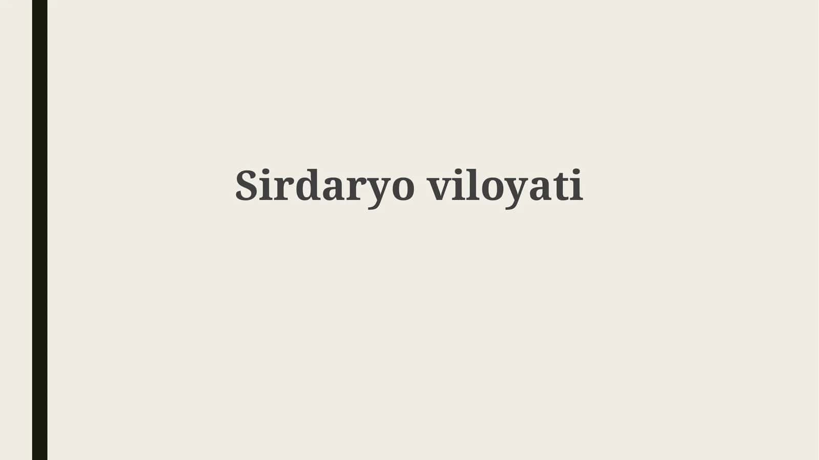 Sirdaryoviloyati