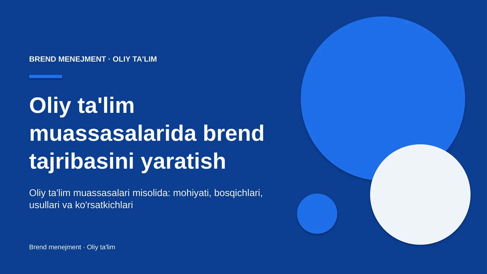 oliy ta'lim muassasalarida brend tajribasini yaratish 5191