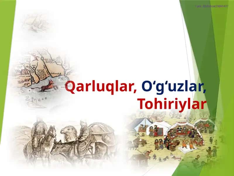 Qarluqlar O`g`uzlar Tohiriylar mavzusiga slayt