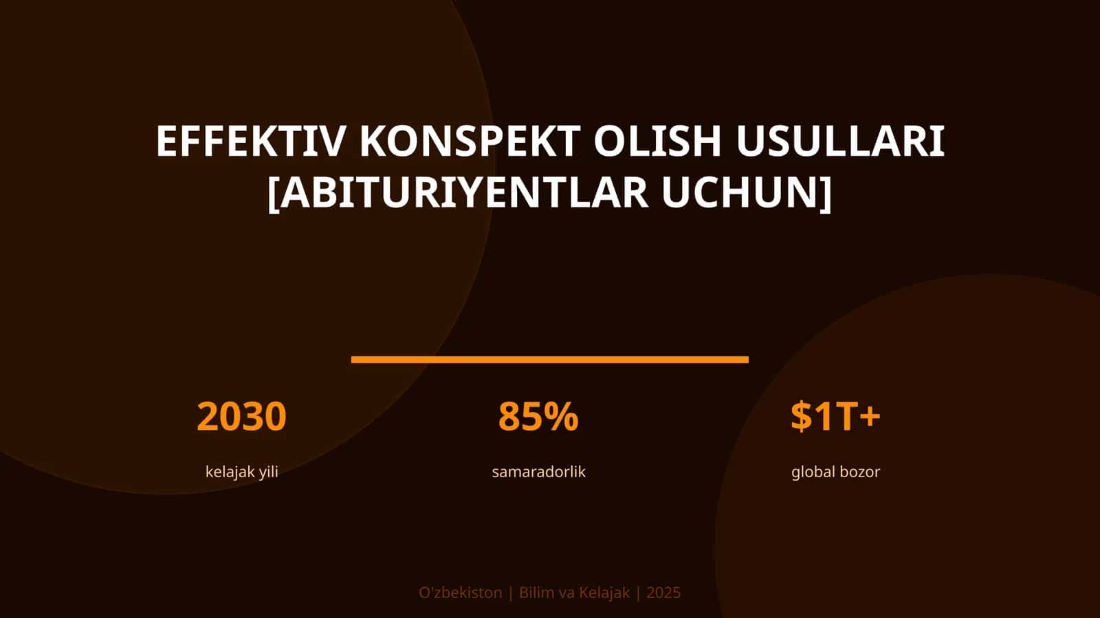 Effektiv konspekt olish usullari [abituriyentlar uchun]