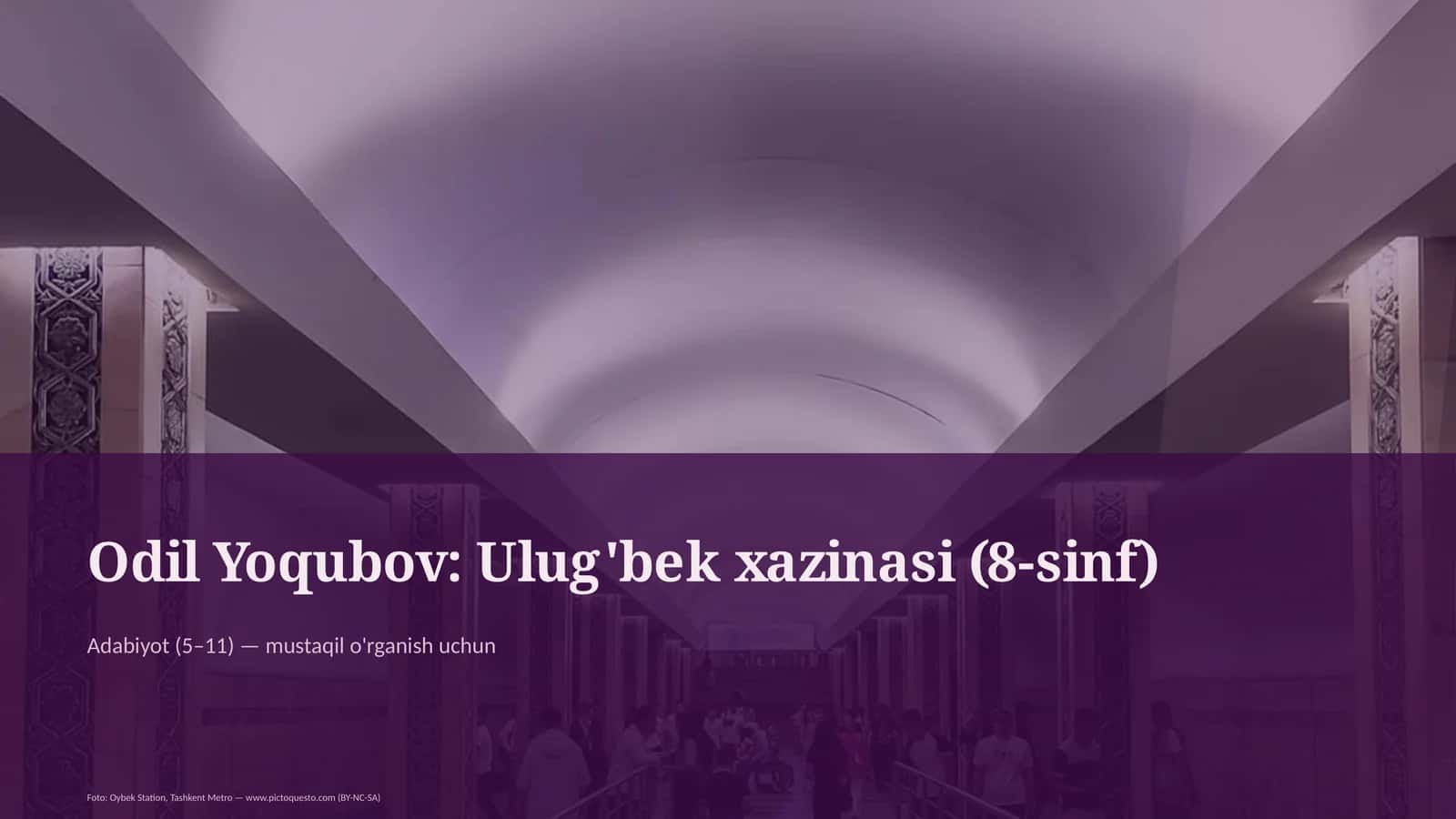 Ulug'bek xazinasi (8-sinf)