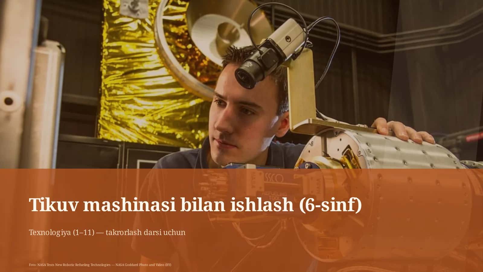 Tikuv mashinasi bilan ishlash (6-sinf)