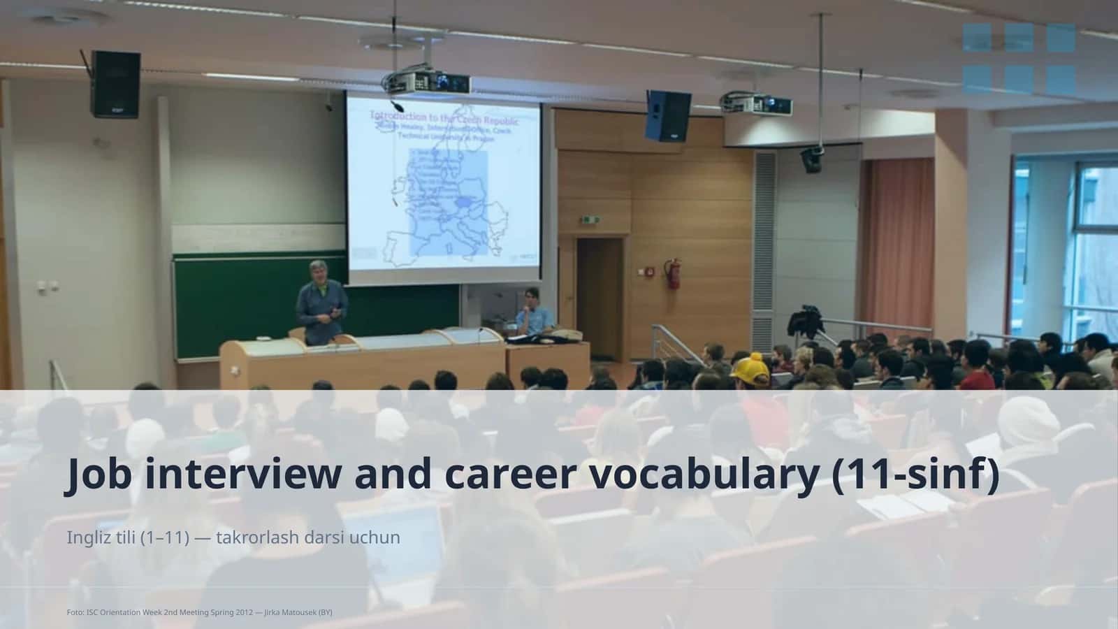 Job interview and career vocabulary (11-sinf)
