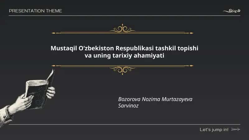 Mustaqil Oʻzbekiston Respublikasi tashkil topishi va uning tarixiy ahamiyati