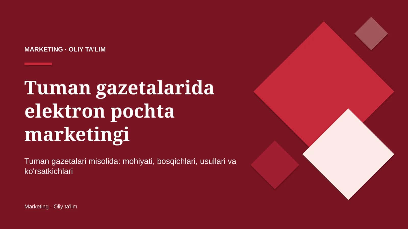 tuman gazetalarida elektron pochta marketingi 4885