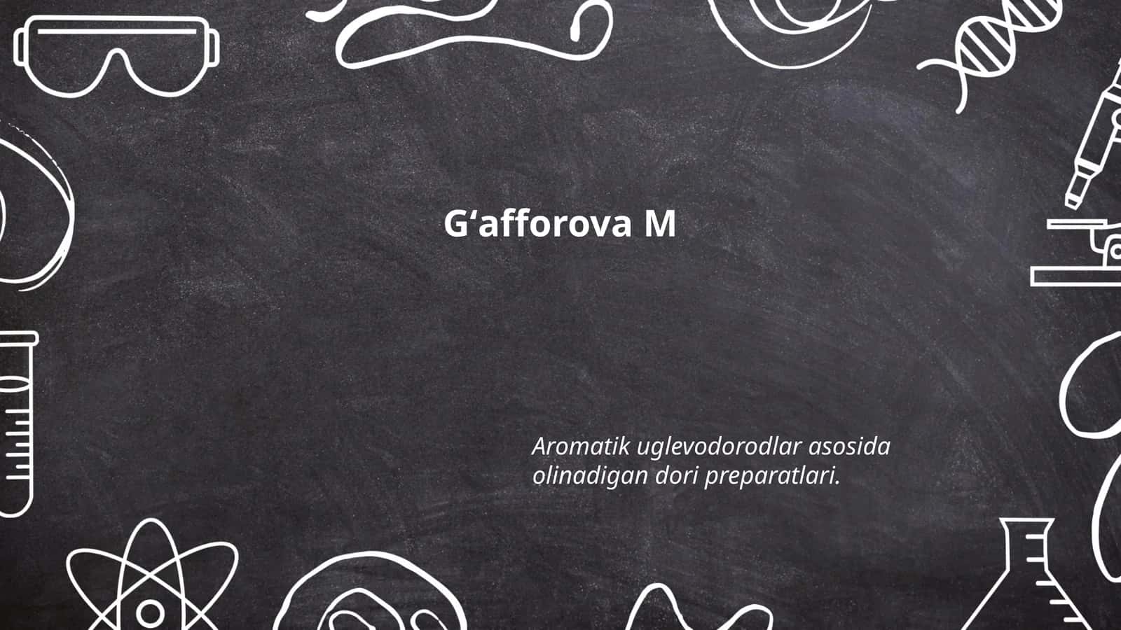 Gʻafforova M
