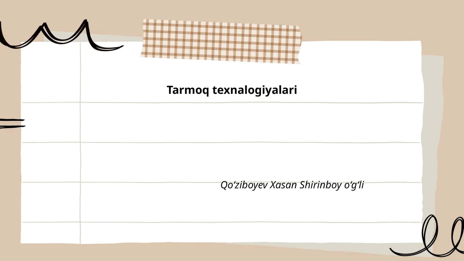 Kompyuter tarmoqlari arxitekturasi