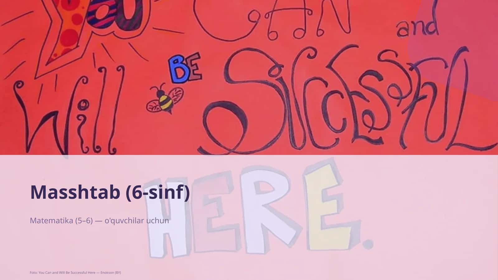 Masshtab (6-sinf)