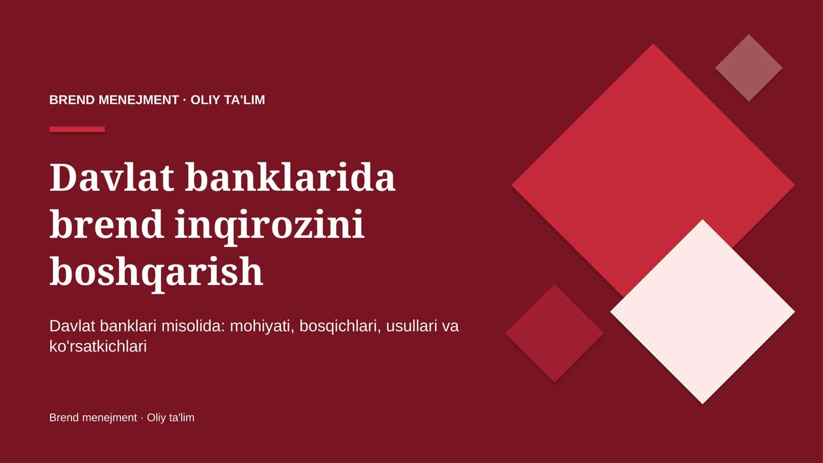 davlat banklarida brend inqirozini boshqarish 5931