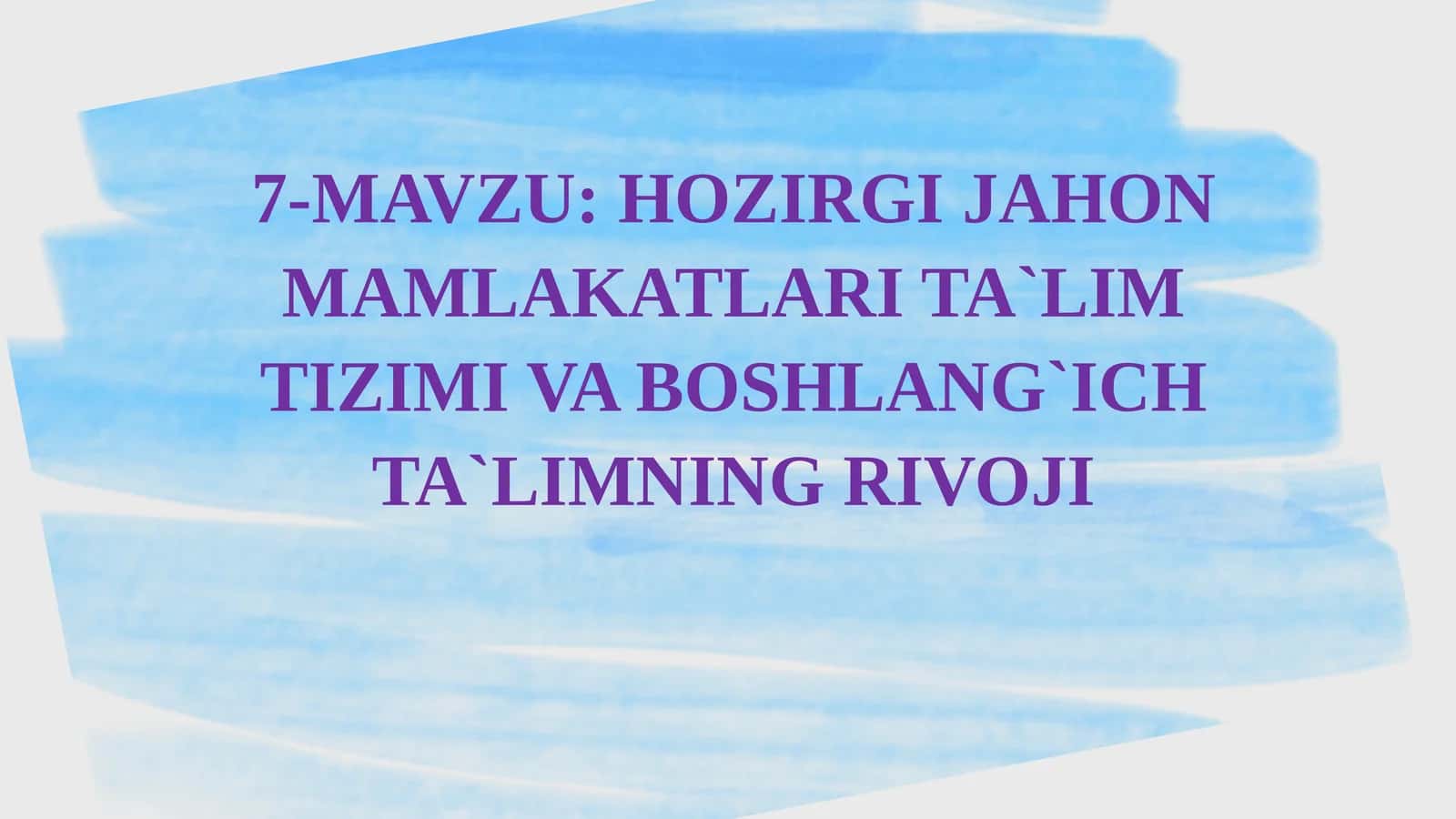 MA’LUMOT
