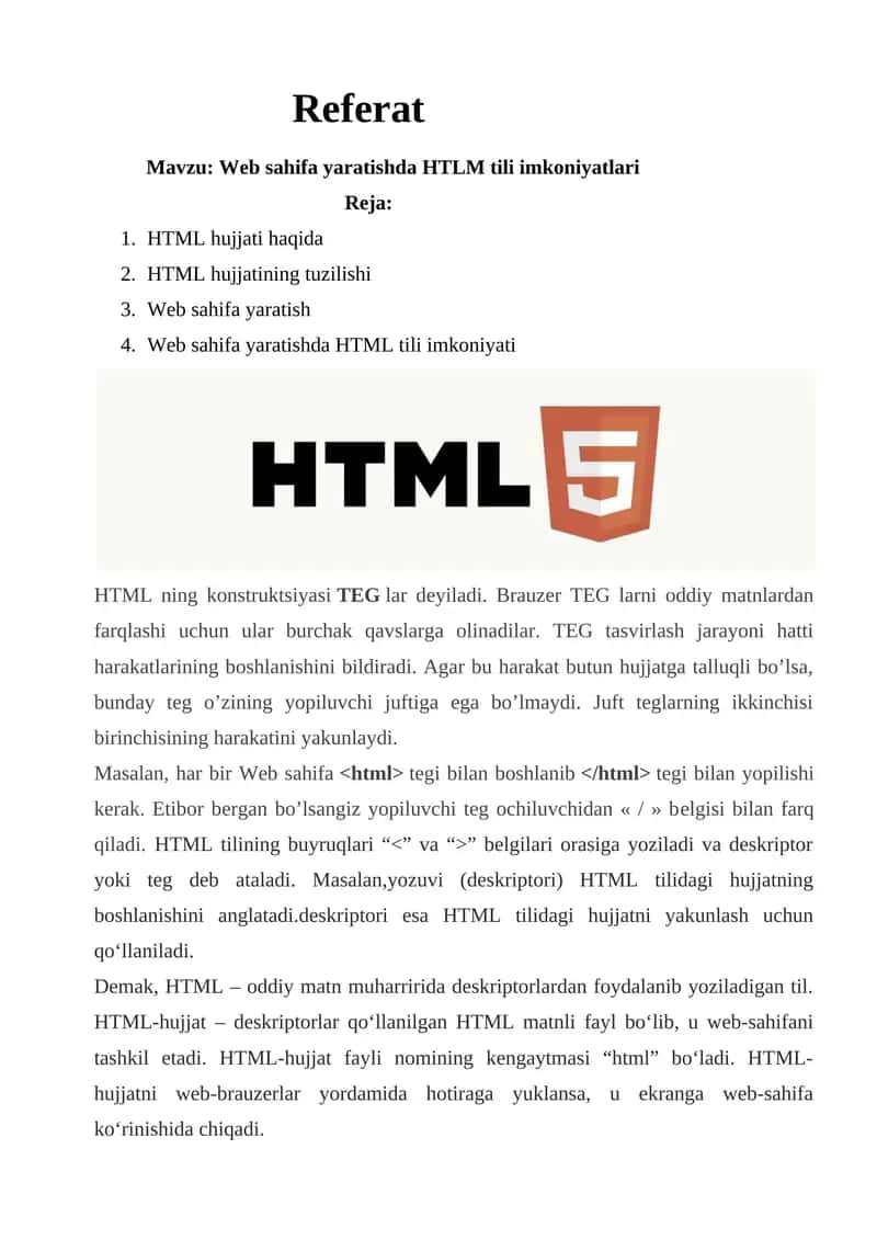 Googleda web sahifa yaratish