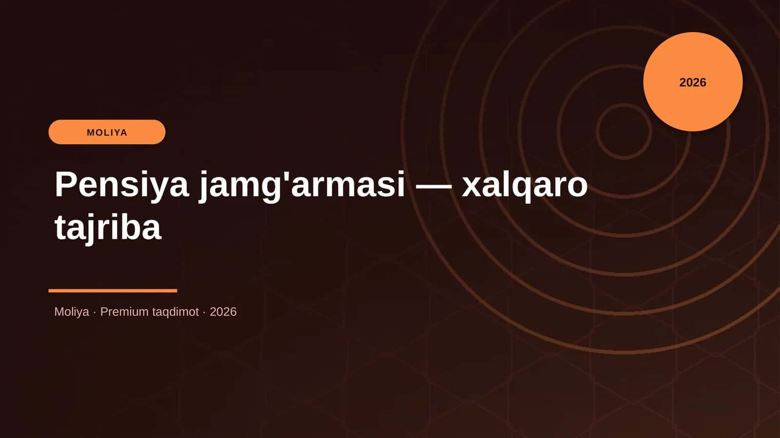Pensiya jamg'armasi — xalqaro tajriba
