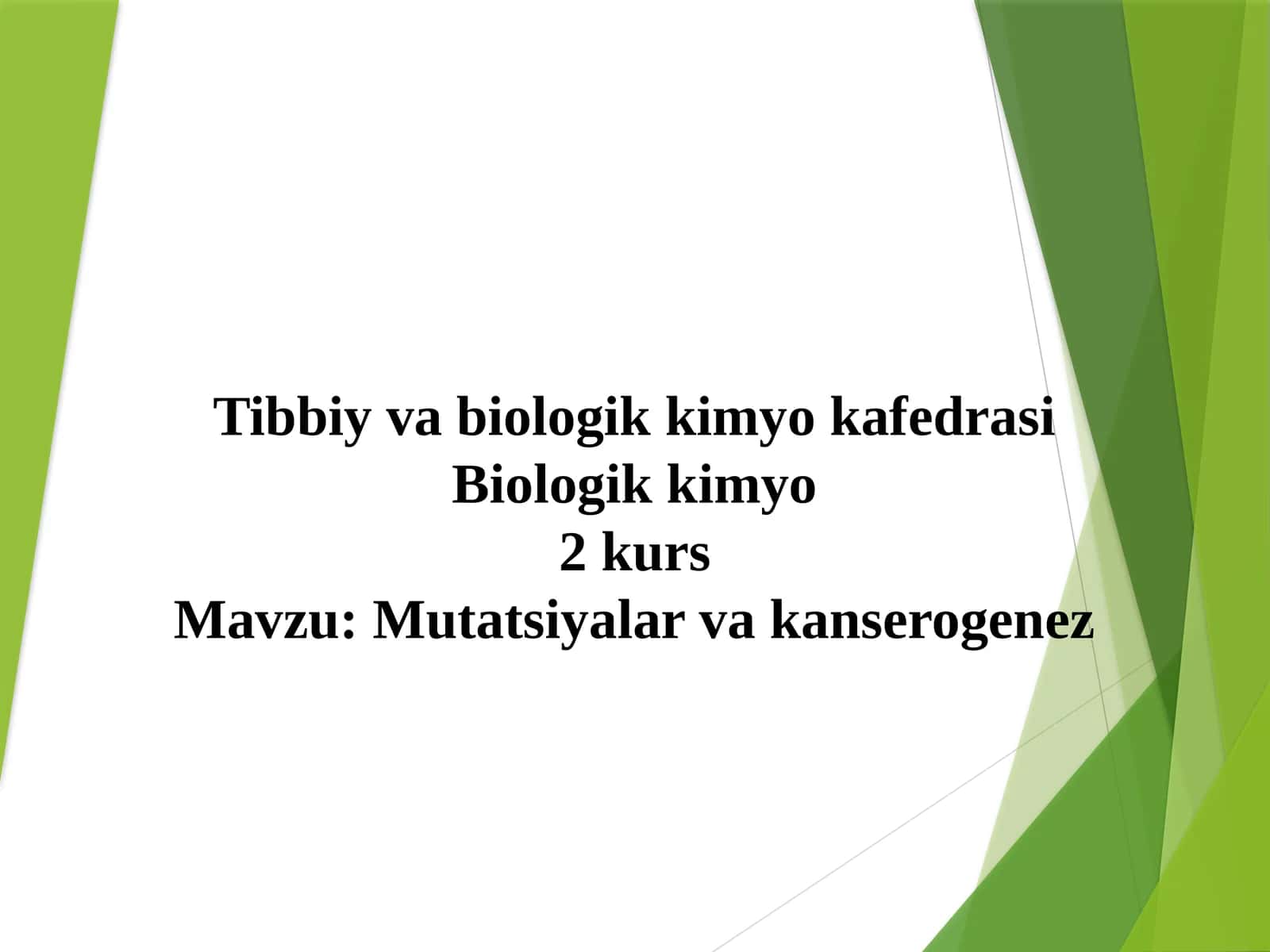 Mutatsiyalar va kanserogenez