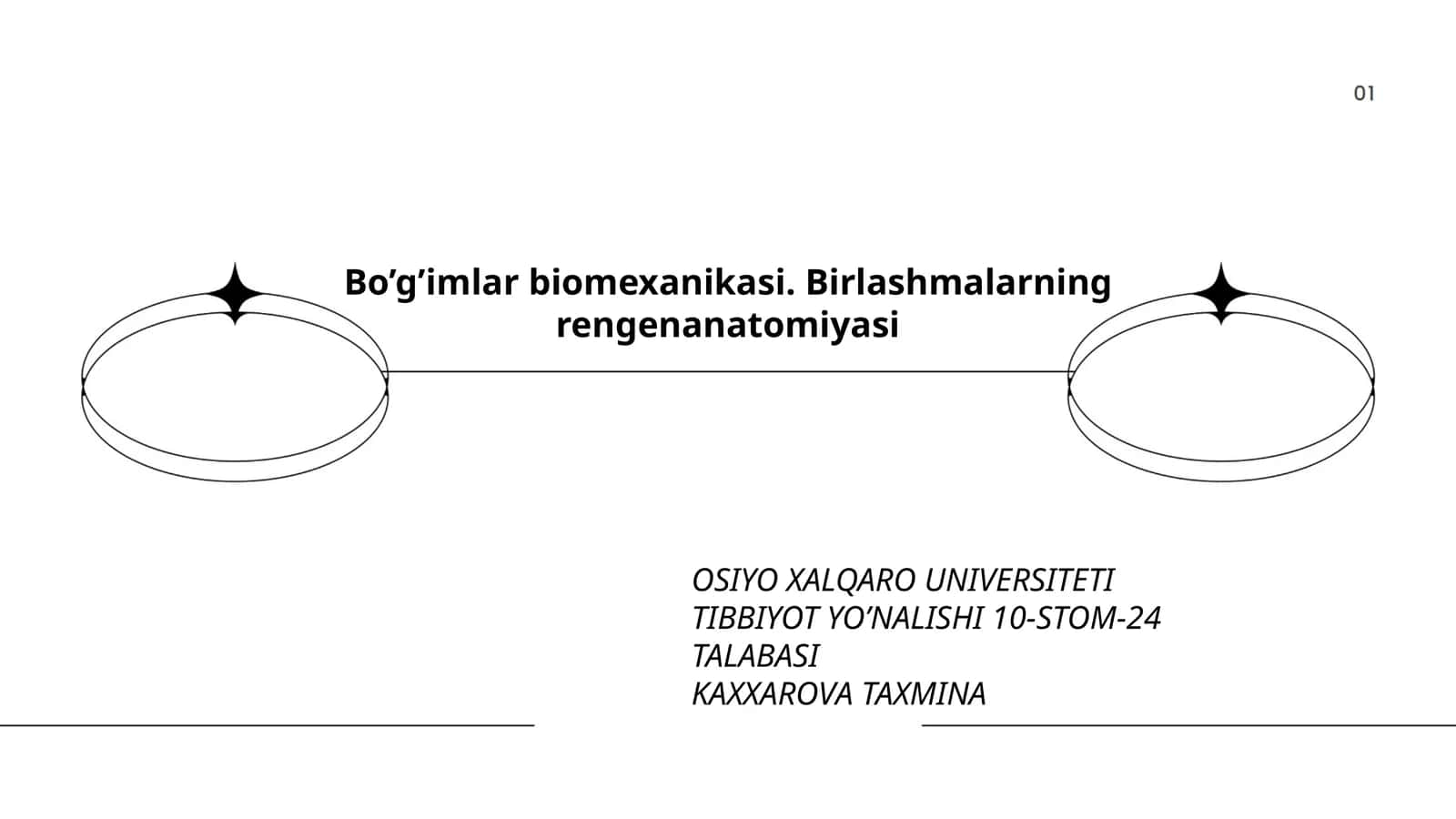 Bo’g’imlar biomexanikasi. Birlashmalarning rengenanatomiyasi