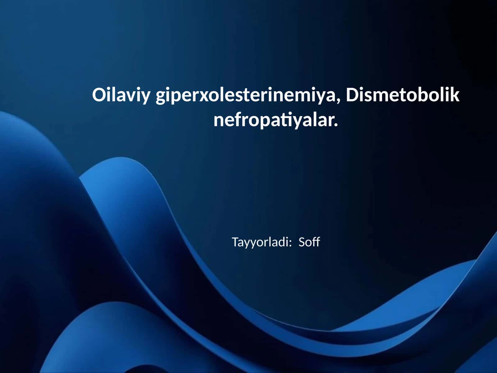Oilaviy giperxolesterinemiya, Dismetobolik nefropatiyalar