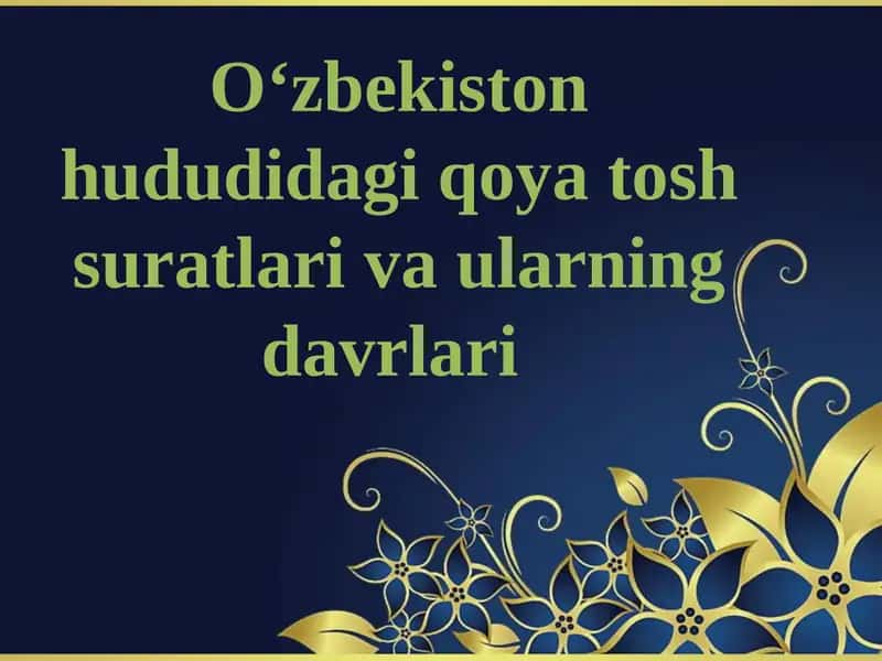 Qoyatoshsuratlarining davrlari