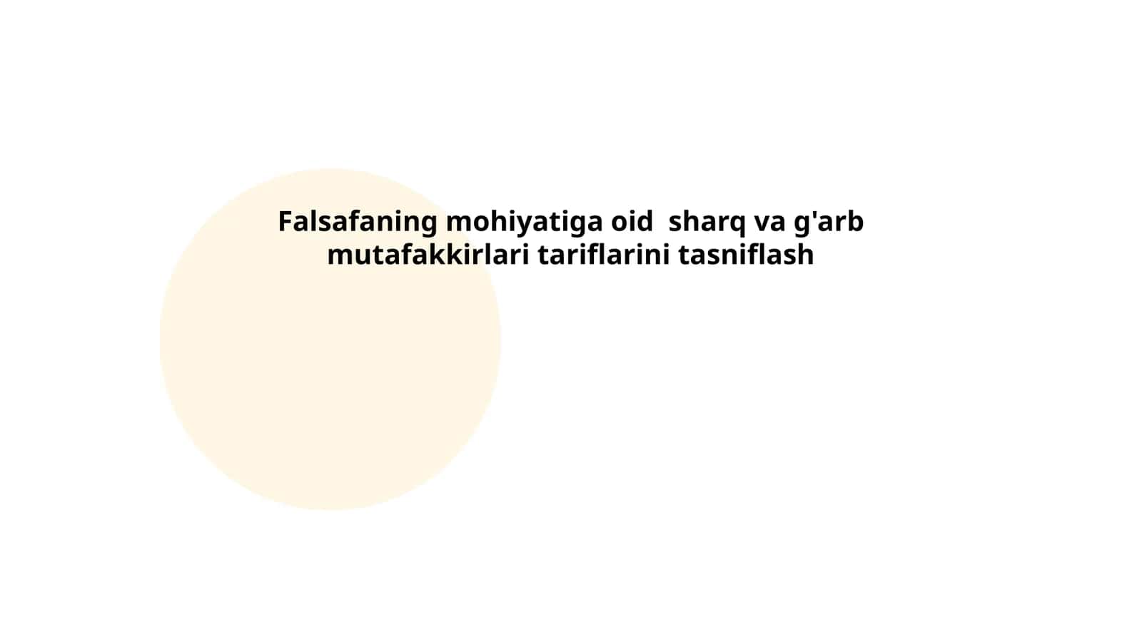 Falsafaning Mohiyati Sharq va G'arb Mutafakkirlari Ta'riflari