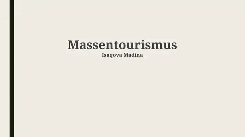 Massentourismus