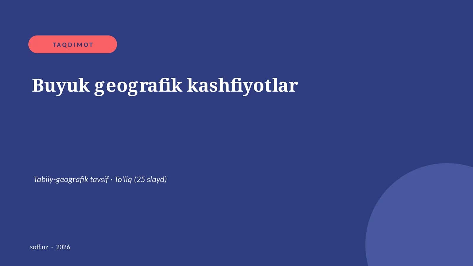 Buyuk geografik kashfiyotlar