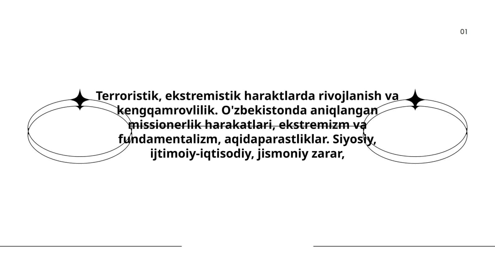 Terroristik, ekstremistik haraktlarda rivojlanish va kengqamrovlilik