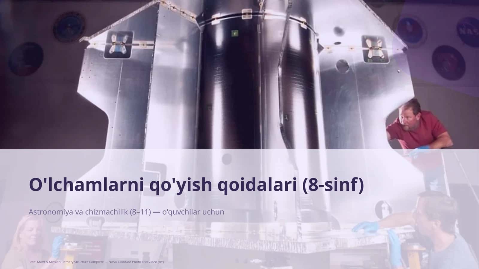 O'lchamlarni qo'yish qoidalari (8-sinf)