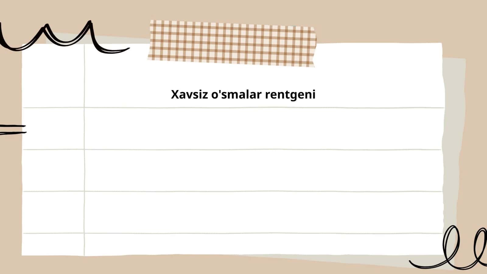 Xavsiz o'smalar rentgeni