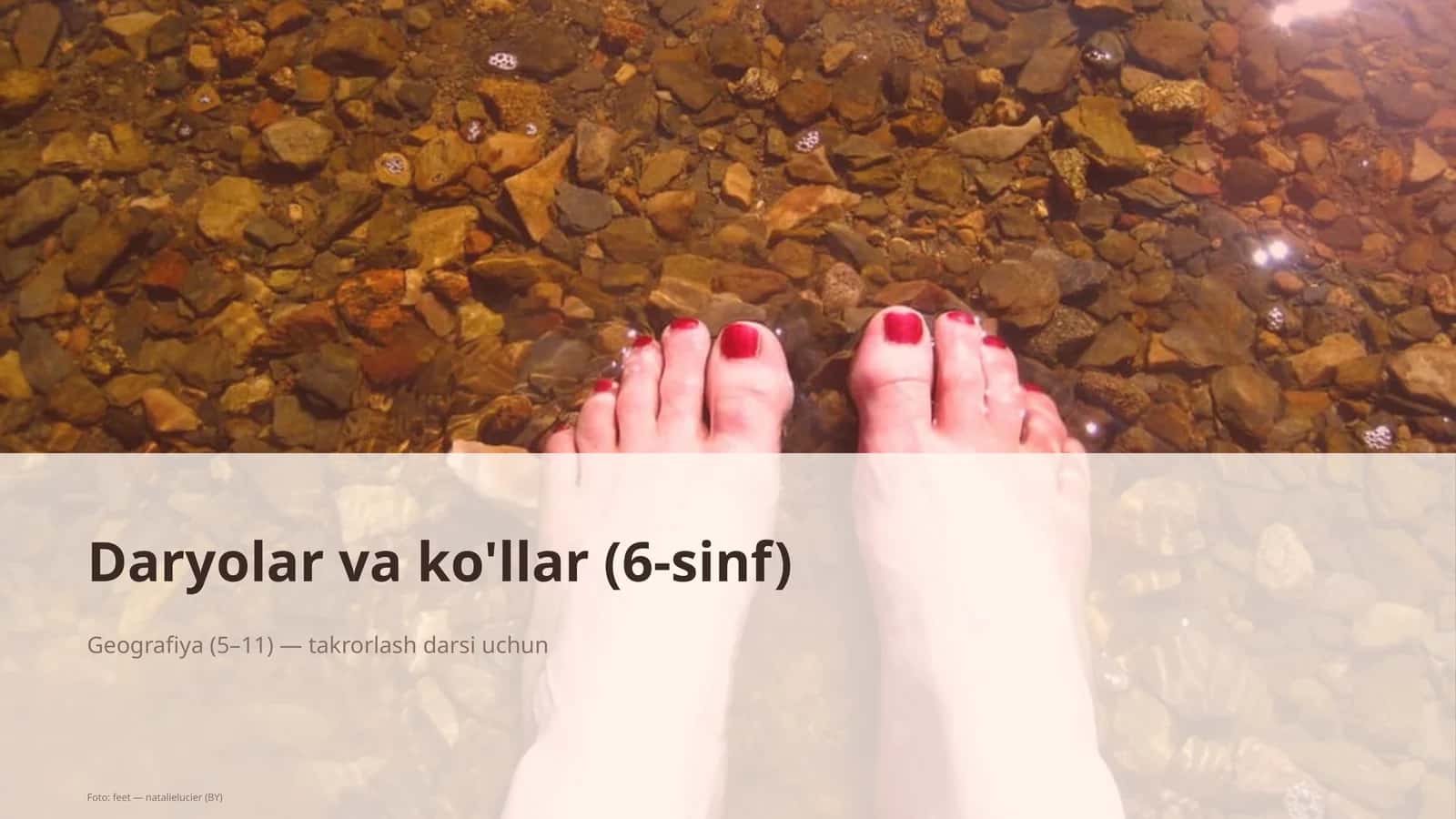 Daryolar va ko'llar (6-sinf)
