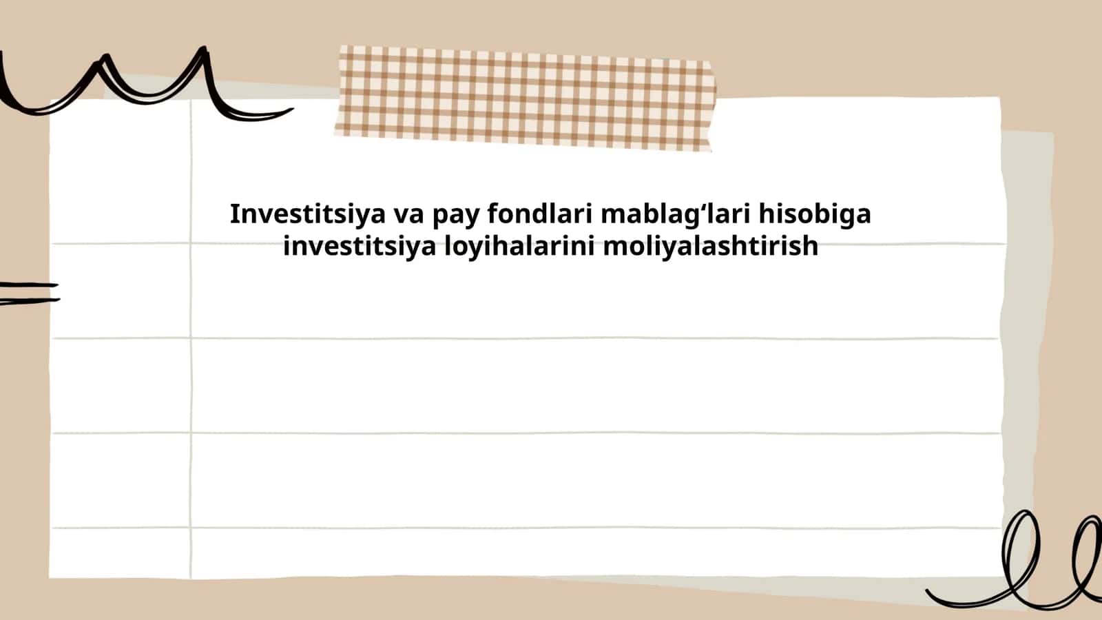 Investitsiya va pay fondlari mablagʻlari hisobiga investitsiya loyihalarini moliyalashtirish