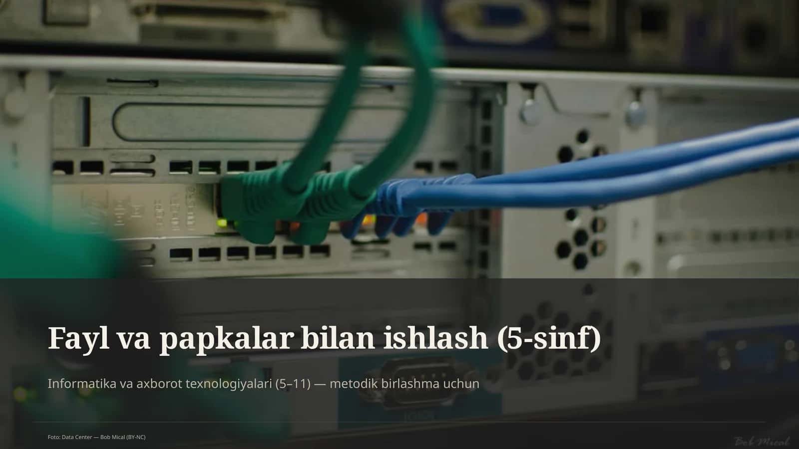 Fayl va papkalar bilan ishlash (5-sinf)