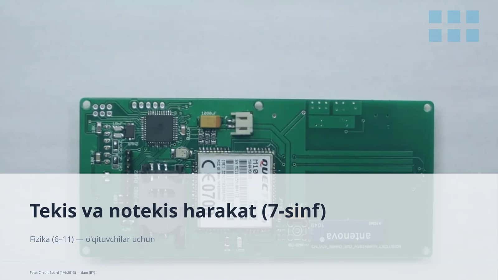 Tekis va notekis harakat (7-sinf)