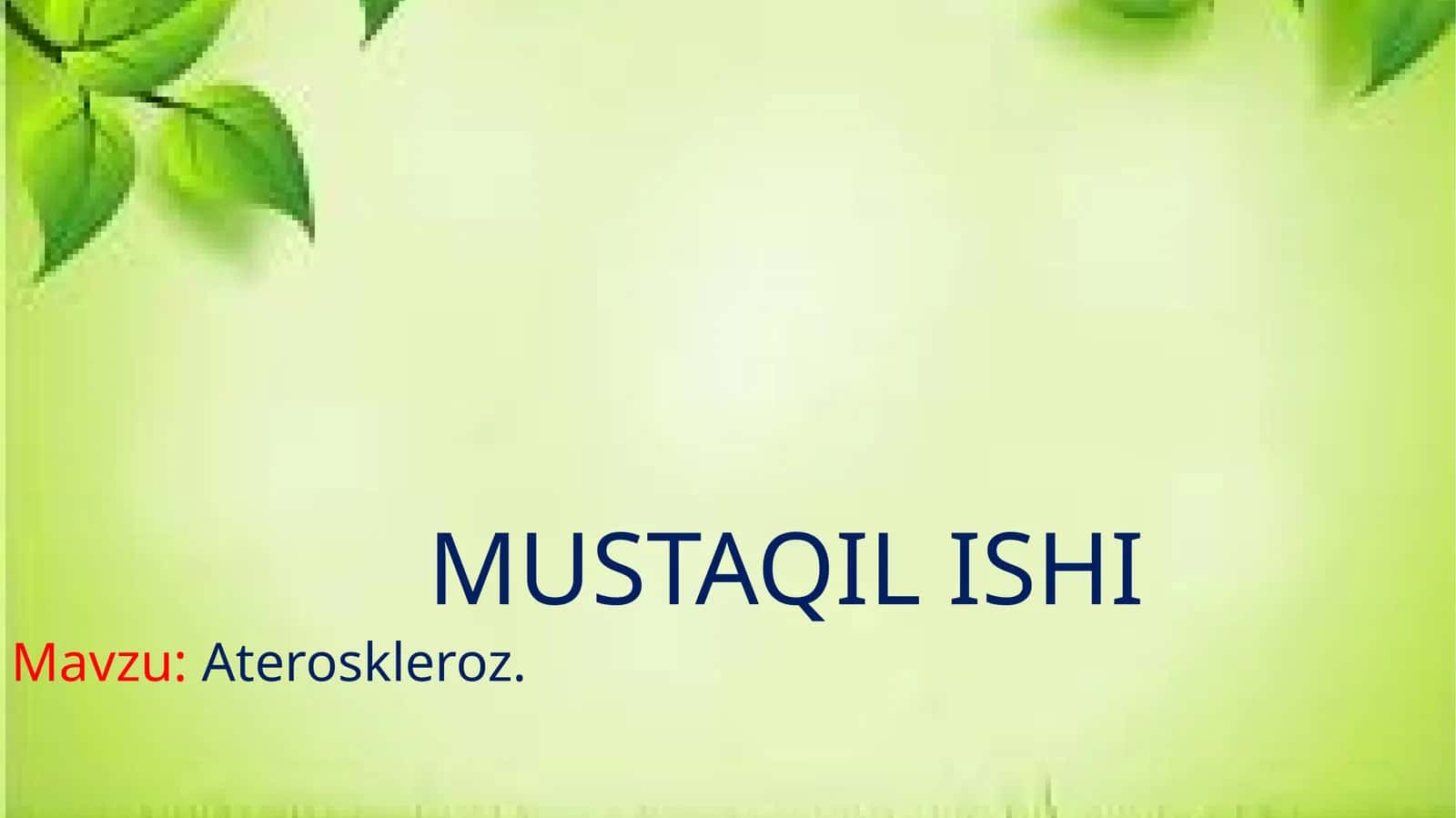 Ateroskleroz.