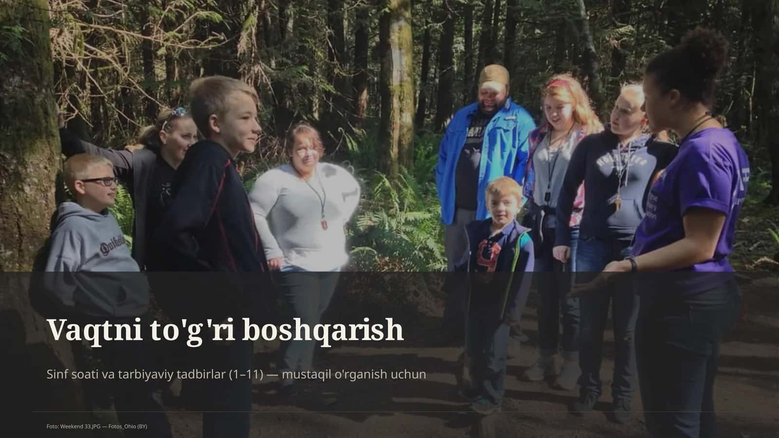 Vaqtni to'g'ri boshqarish