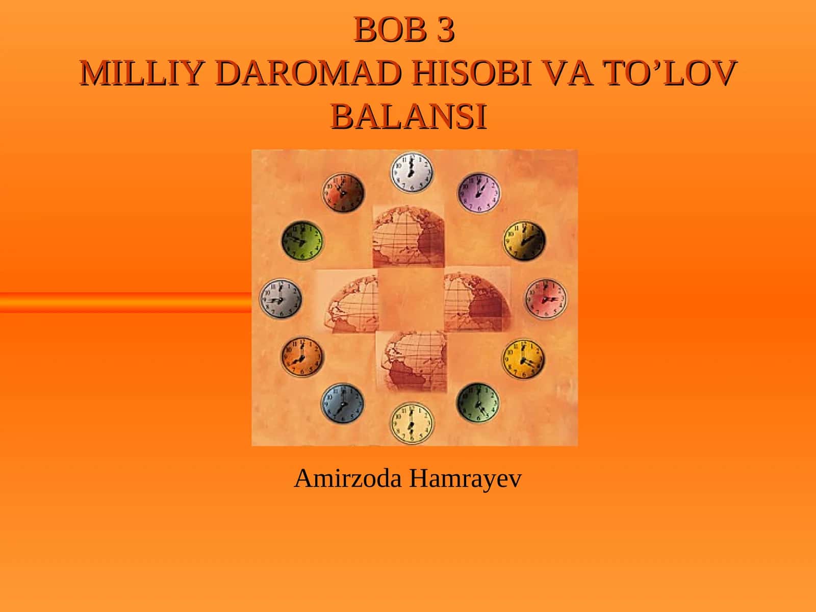 MILLIY DAROMAD HISOBI VA TO’LOV BALANSI