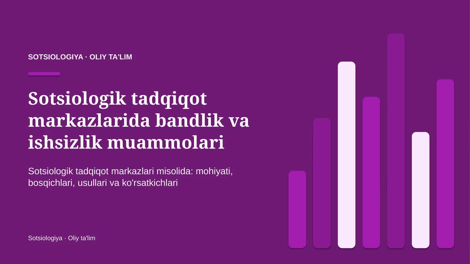 sotsiologik tadqiqot markazlarida bandlik va ishsizlik muammolari 8741