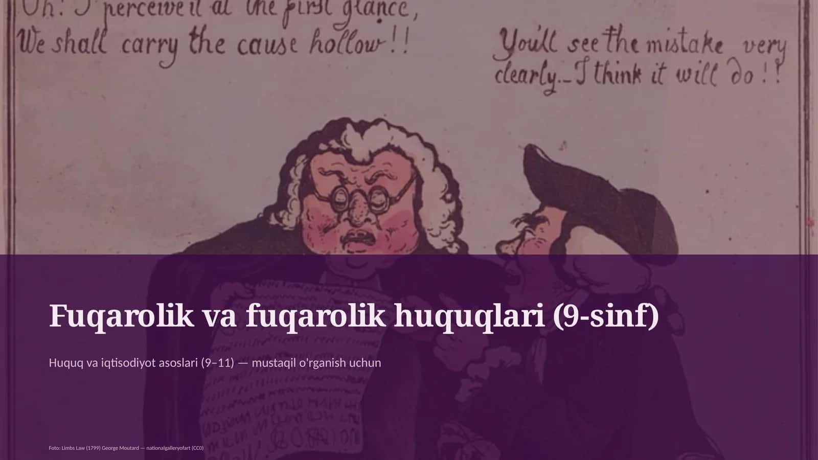 Fuqarolik va fuqarolik huquqlari (9-sinf)