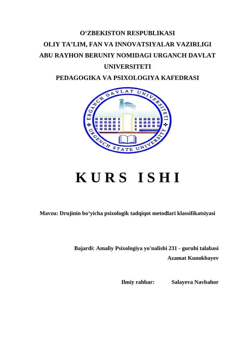 Drujinin bo'yicha metodlar klassifikatsiyasi                        Drujinin bo‘yicha psixologik tadqiqot metodlari klassifikatsiyasi