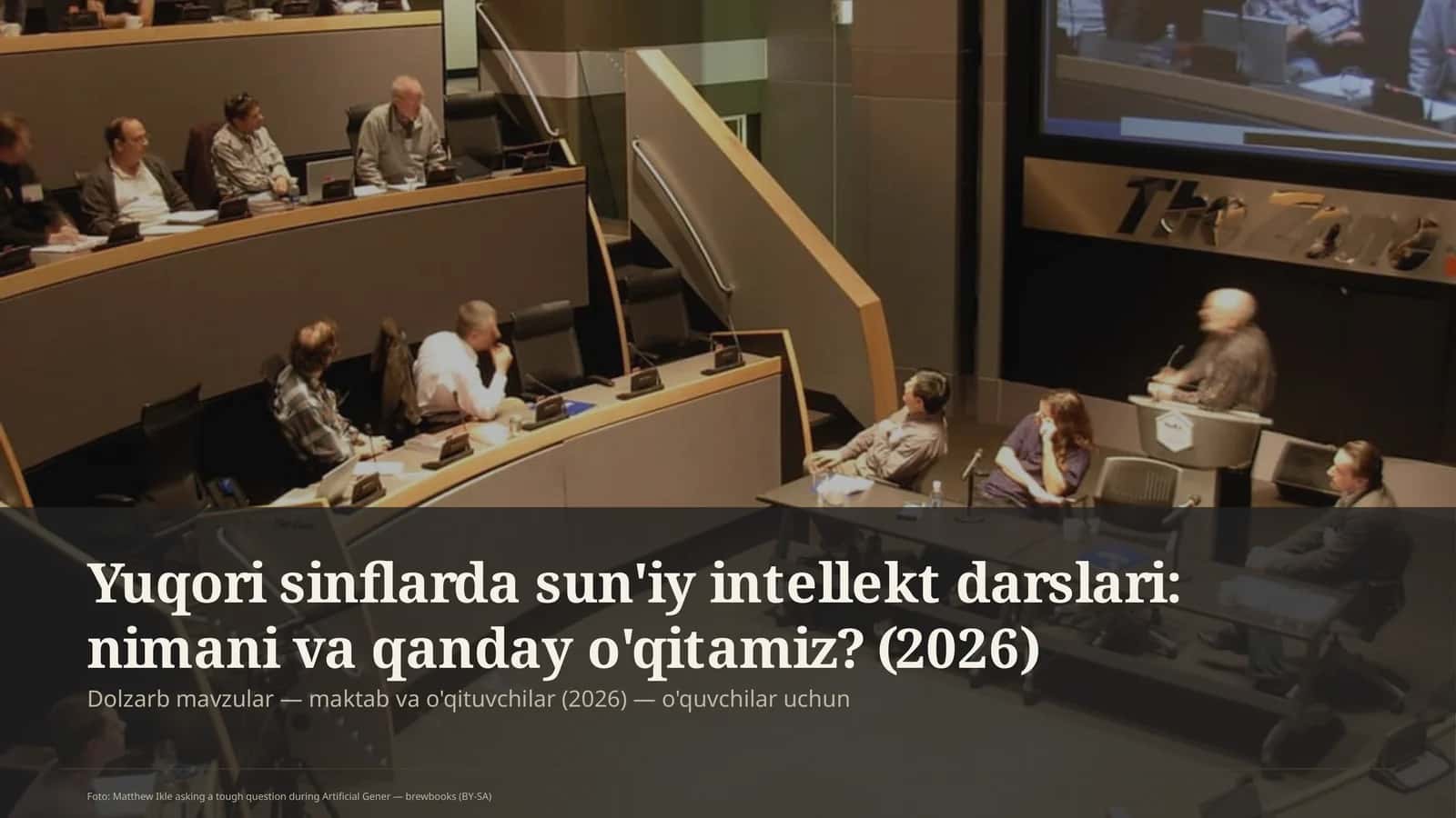 Yuqori sinflarda sun'iy intellekt darslari: nimani va qanday o'qitamiz?