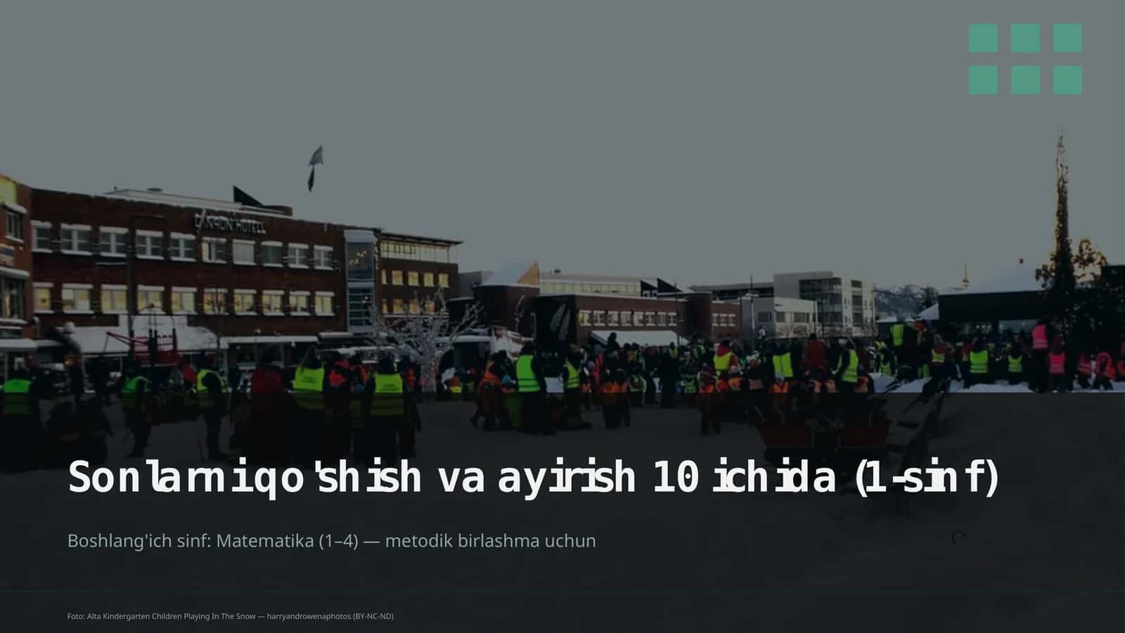 Sonlarni qo'shish va ayirish 10 ichida (1-sinf)