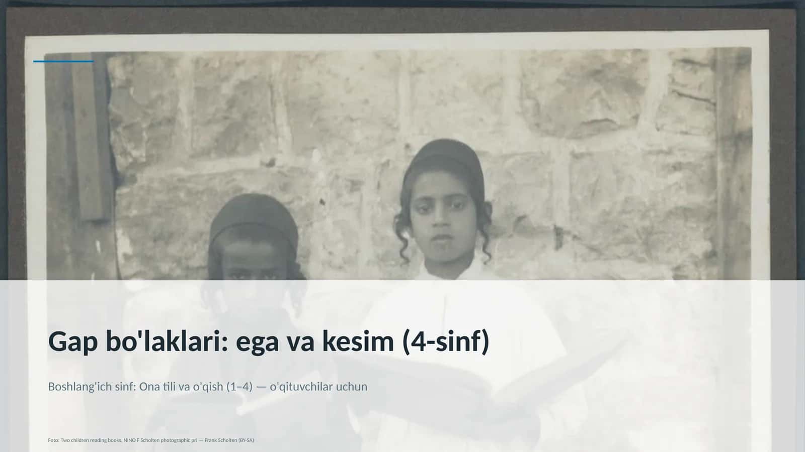 Boshlang'ich sinf: Ona tili va o'qish (1–4) — o'qituvchilar uchun