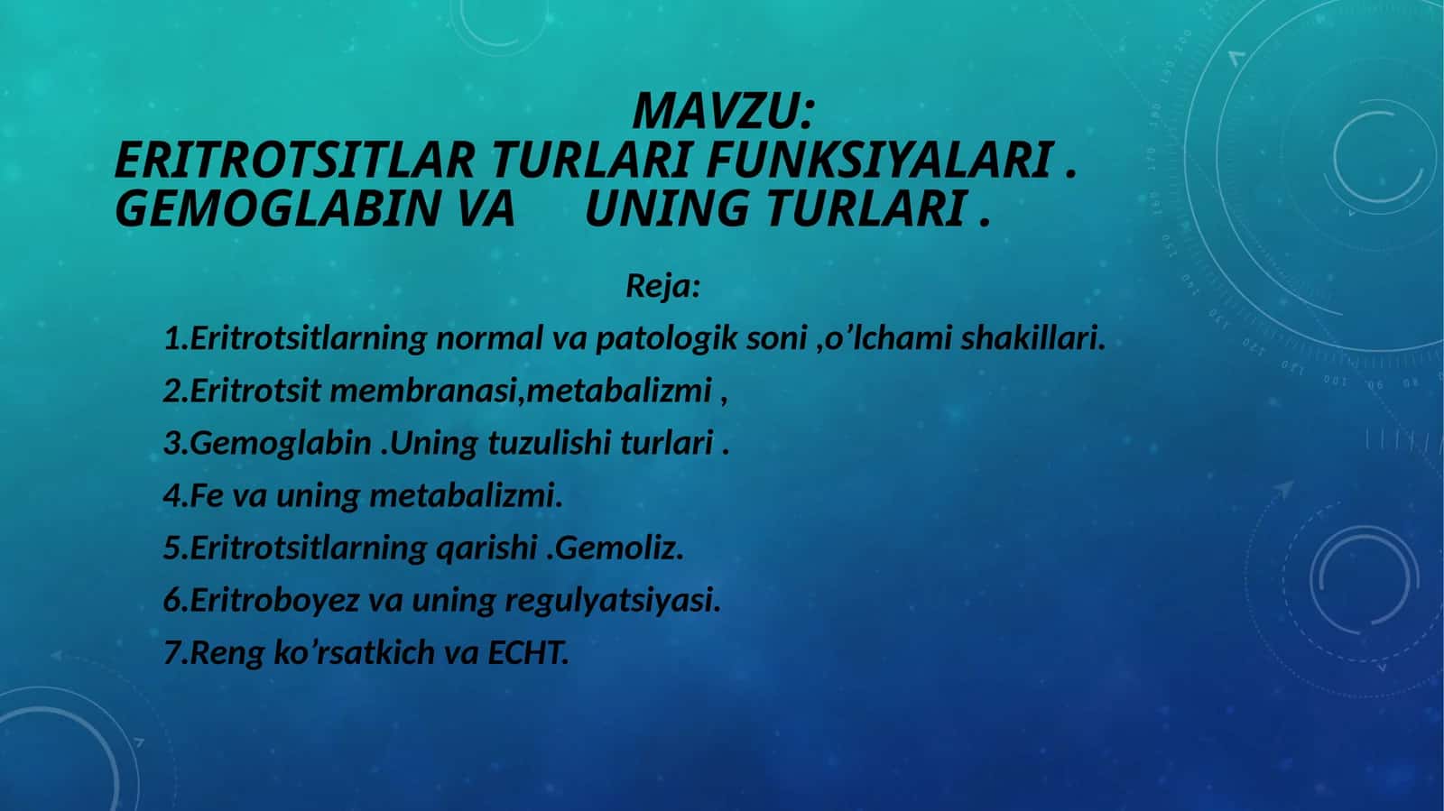 eritrotsitlar turlari va funksiyalari