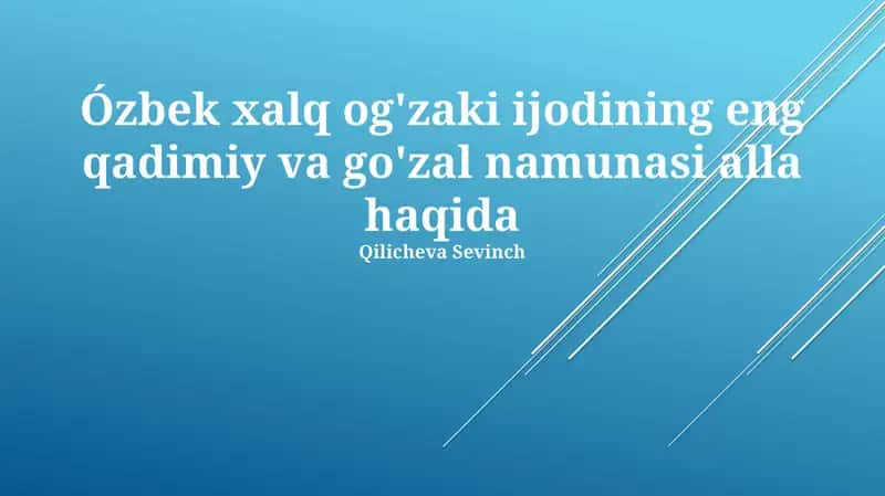 Alla haqida