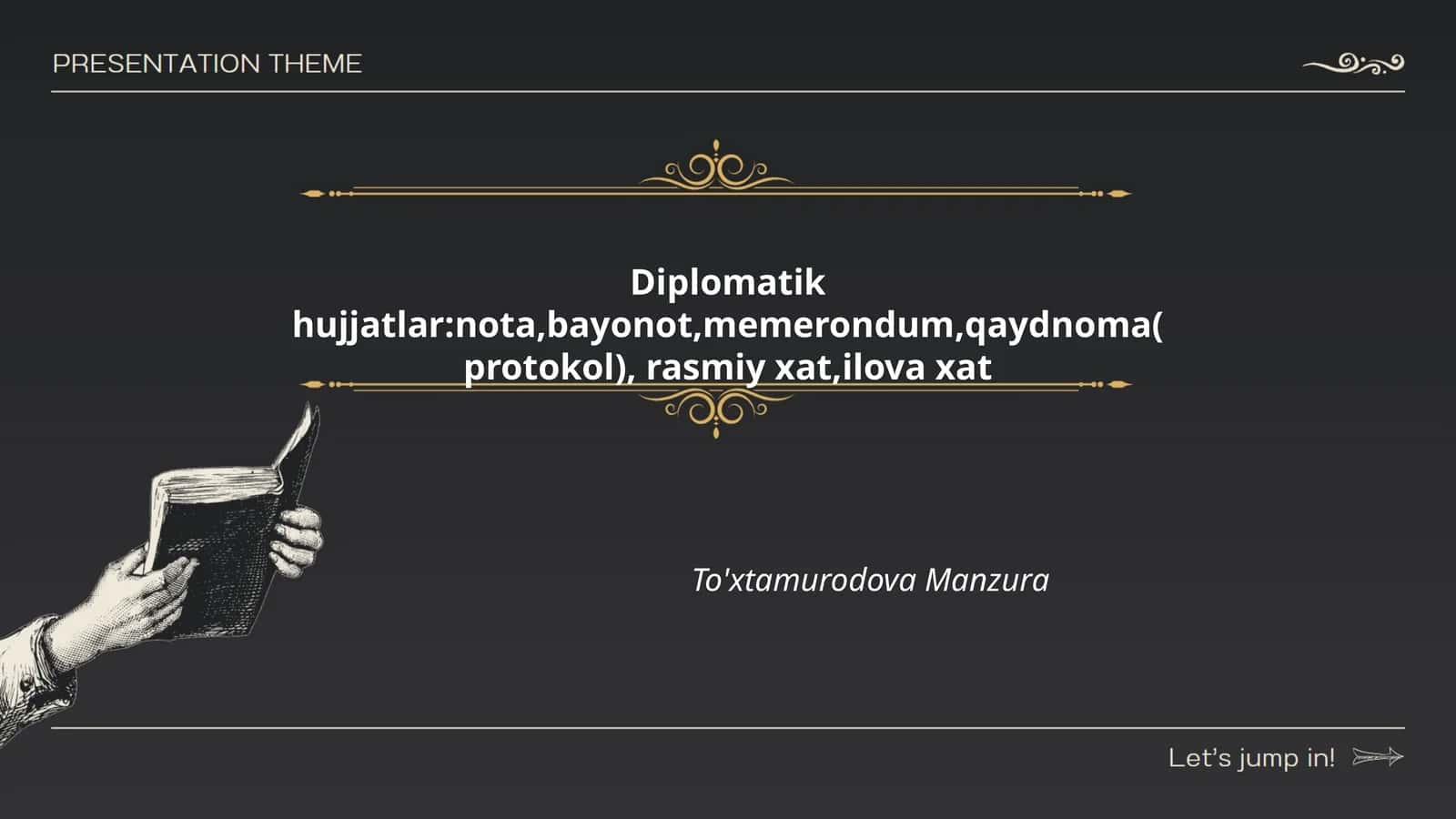 Diplomatik hujjatlar