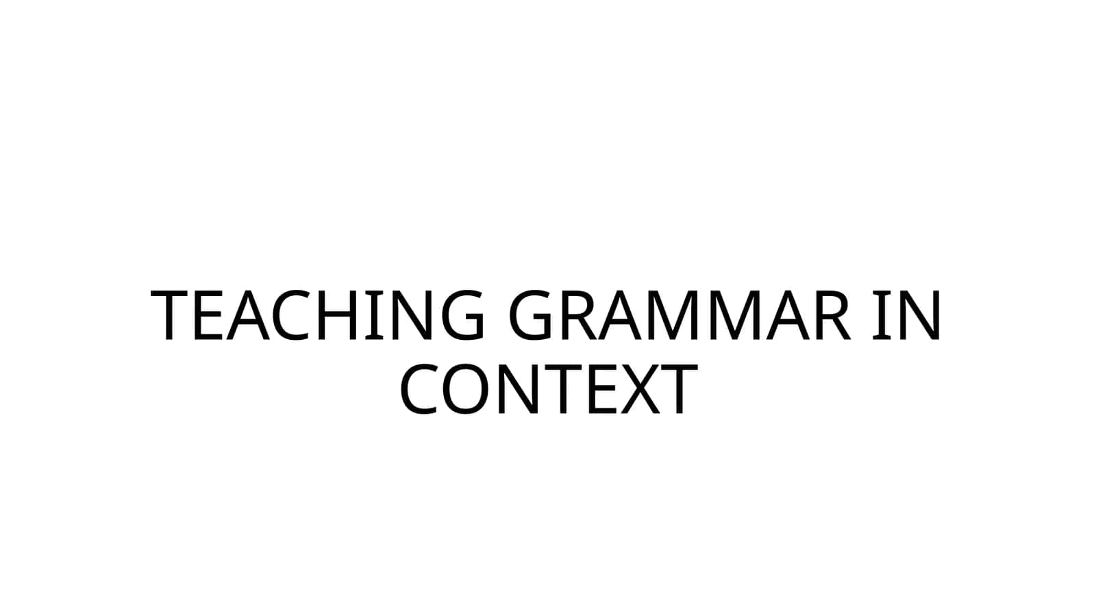 Grammatikani kontekstda o‘qitishtil qoidalarini o‘rgatish